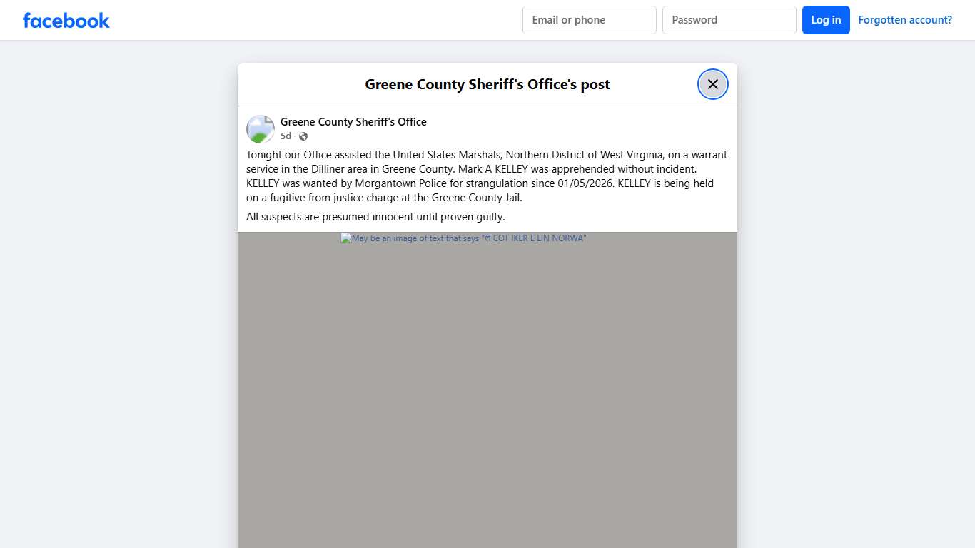 Tonight our Office... - Greene County Sheriff's Office Facebook